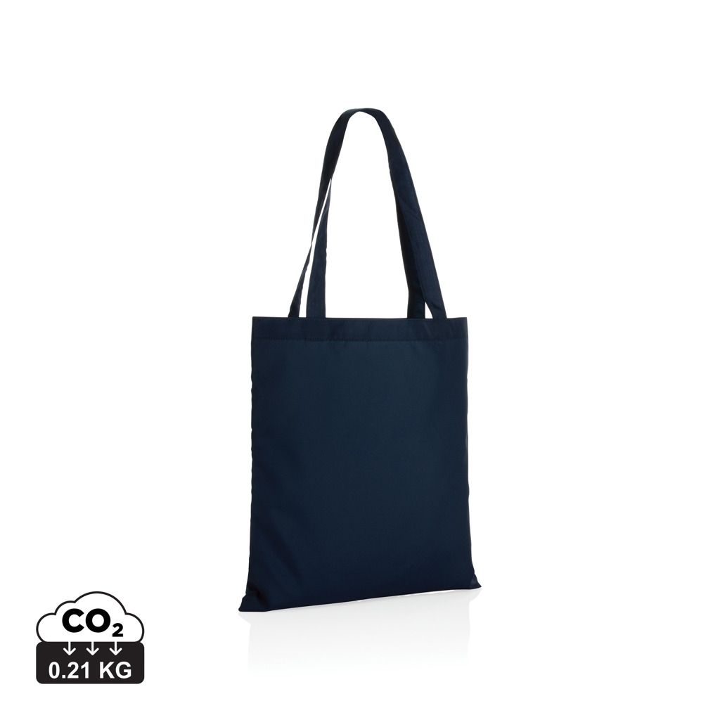 Sac shopping en rPET publicitaire 190T - Impact Bleu marine